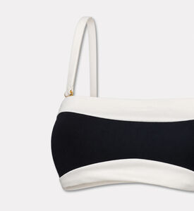 Palmacea Contrast Trim Bandeau Bikini Top, Packshot View