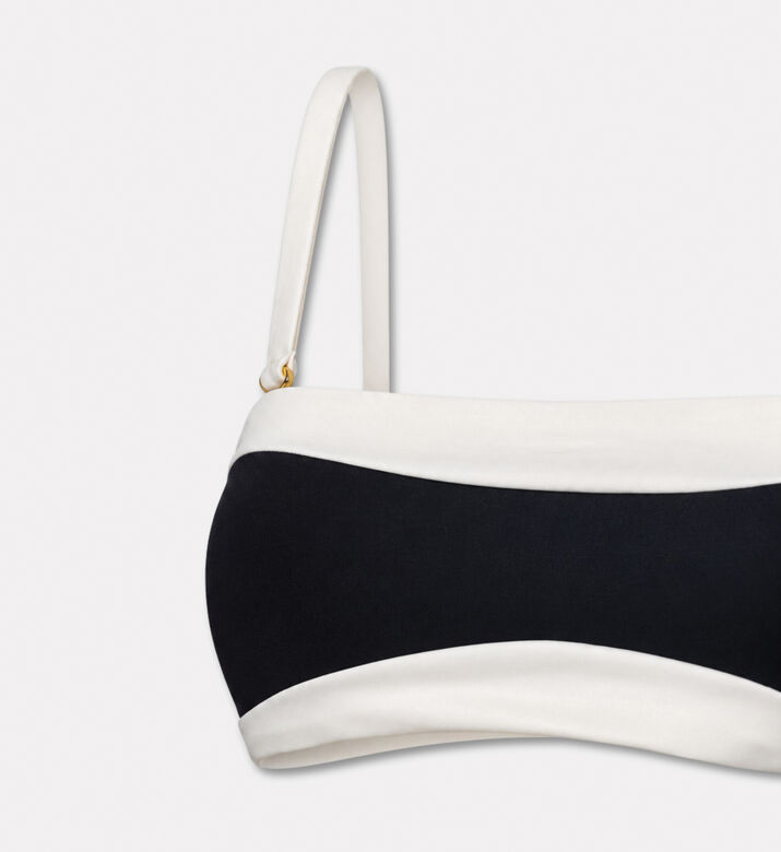 Palmacea Contrast Trim Bandeau Bikini Top, Packshot View