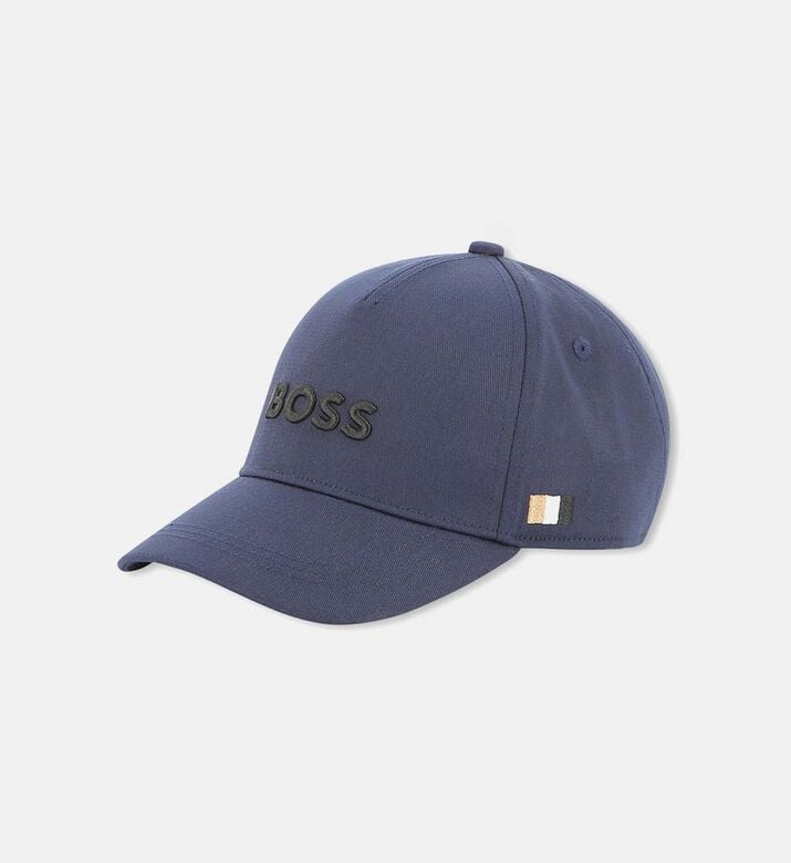 Twill Striped Logo-embroidery Cap