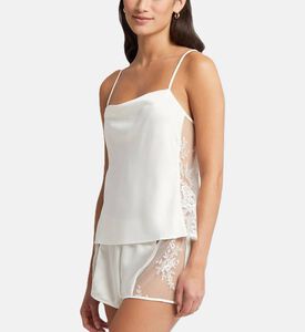 Satin Embroidered Flower Sleepwear Set Satin Embroidered Flower Sleepwear Set