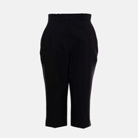 Cigarette Wool Capri Trousers