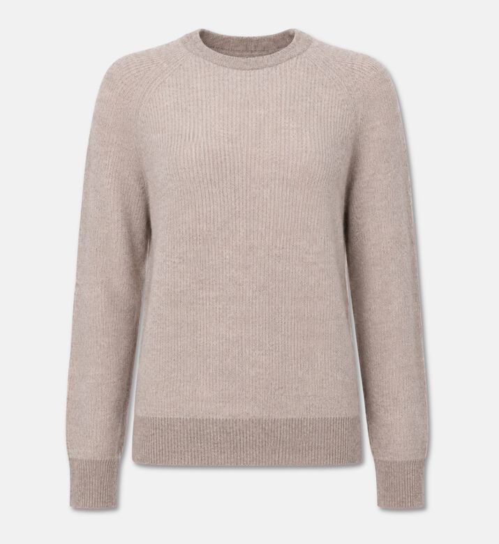 Galeries Lafayette Heathered Cashmere Sweater, Beige, Xl, Packshot View