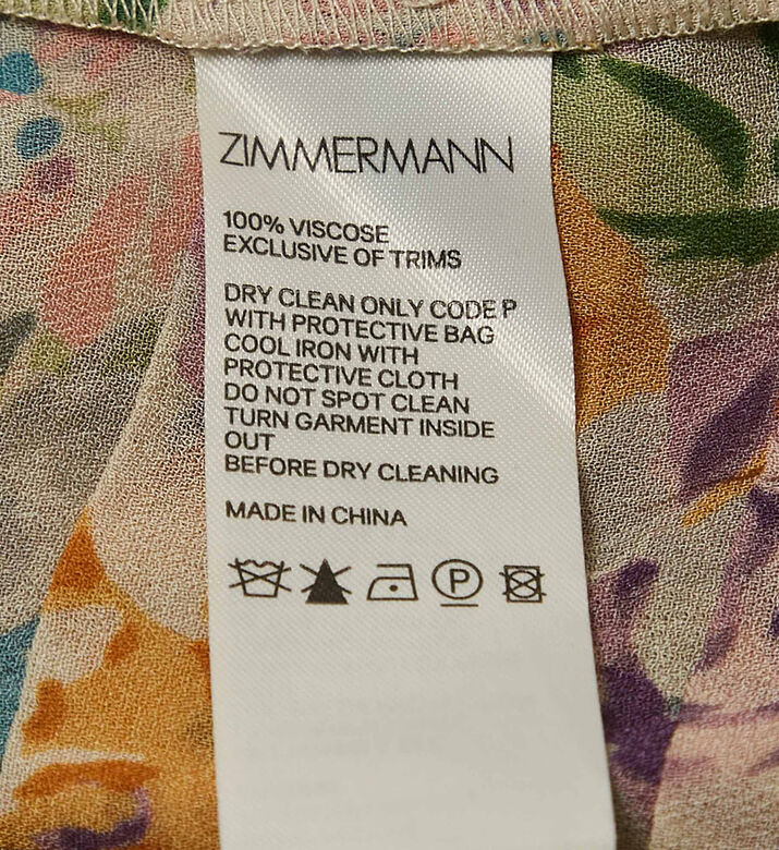 Zimmerman Floral Crepe Print Pintuck Detail Short Dress, Packshot View Zimmerman Floral Crepe Print Pintuck Detail Short Dress, Packshot View