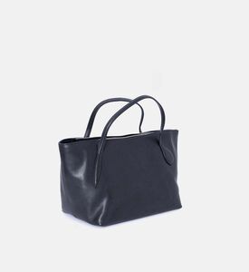 حقيبة يد جلد بمقبض علوي