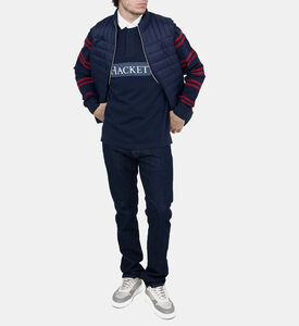 قميص بولو مخطط بأكمام طويلة