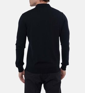 قميص بولو محبوك بسحاب إغلاق