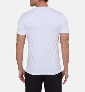 تيشيرت بقصة عادية بتطريز شعار