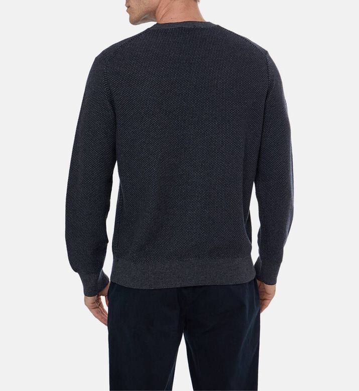 Vince Textured Knit Long-sleeve Sweater, Model View