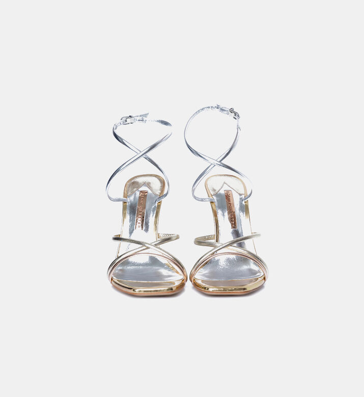 Metallic-finish High-heeled Sandals Metallic-finish High-heeled Sandals