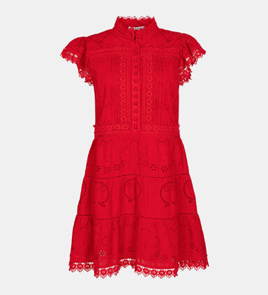 Marina Embroidered Tiered Dress