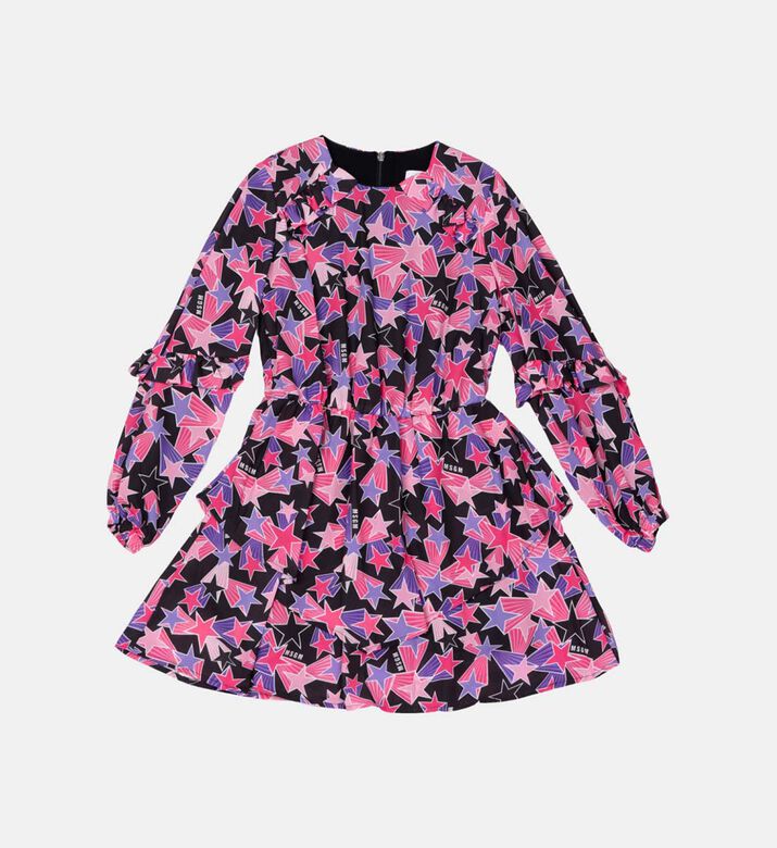 Georgette Star-printed Dress
