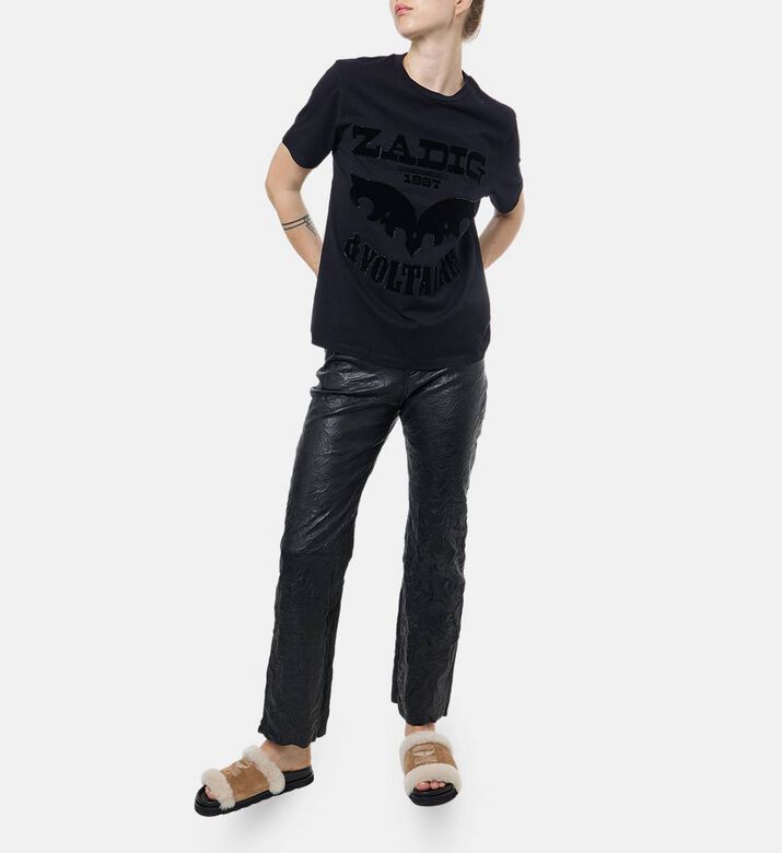 Zadig et Voltaire Logo-embroidery Short-sleeve T-shirt, Model View