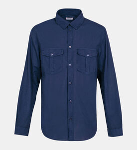 Long-sleeve Button-up Woven Shirt