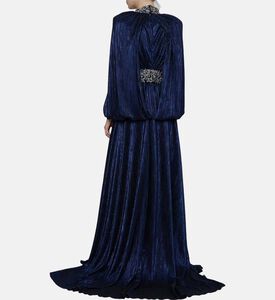 Open Sleeves Lame Dress