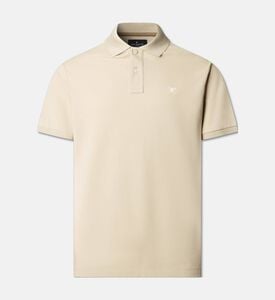 Hackett London Polo Logo, Beige, M, Packshot View