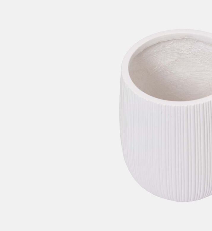 Fiber Clay Ribbed Planter Fiber Clay Ribbed Planter