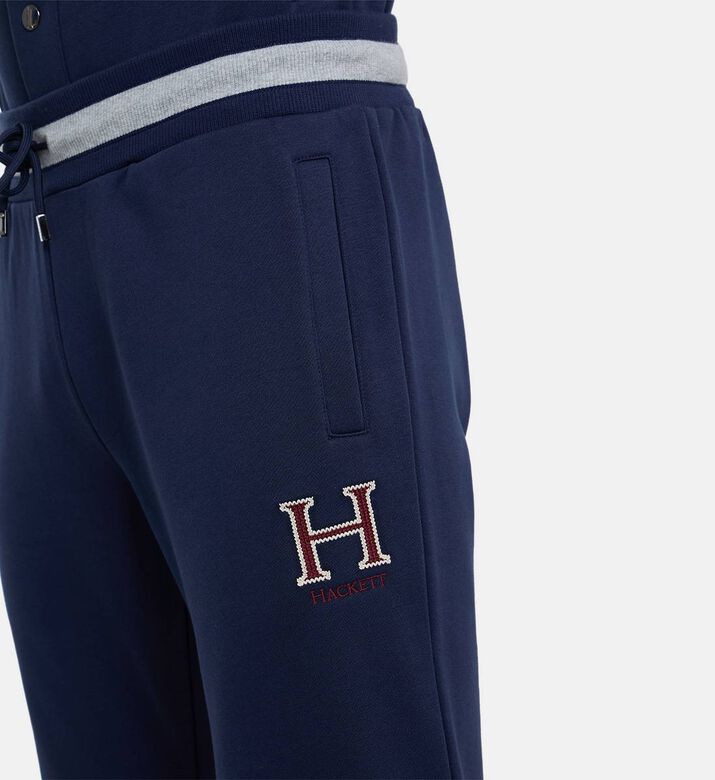 Hackett London Logo-embroidery Regular-fit Pants, Model View
