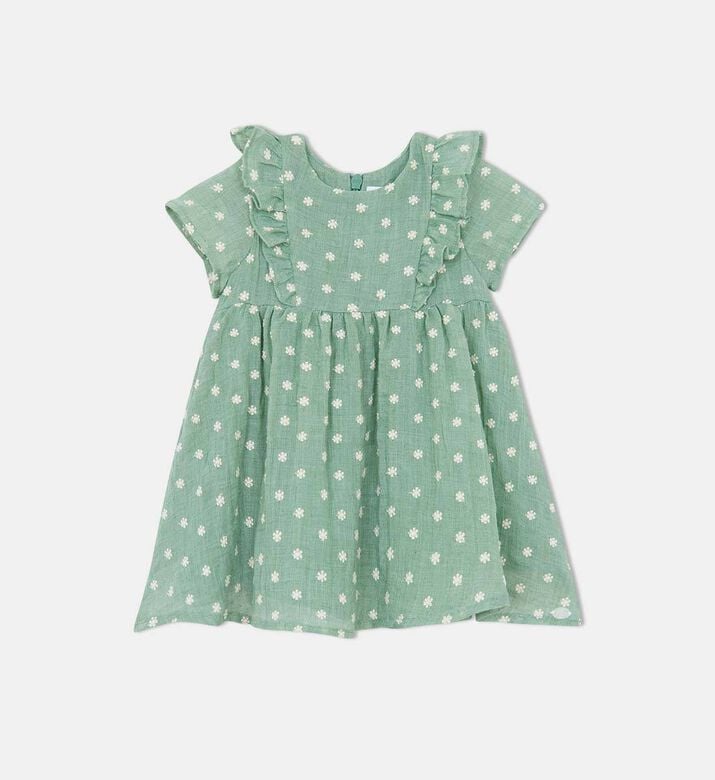 Floral-print Ruffle Dress
