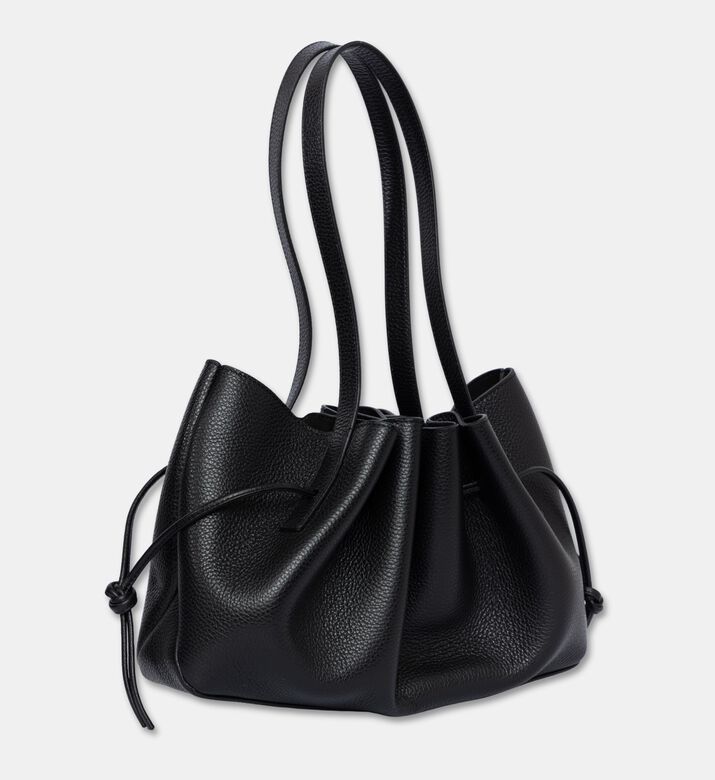 Yuzefi Bag Scallop Shoulder Pgl, Black, Packshot View
