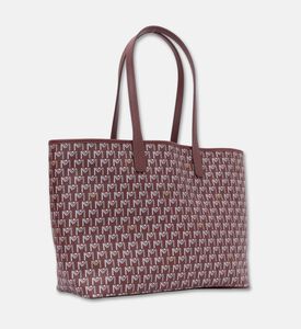 Maya.M Vegan Leather Medium Tote Bag, Burgundy, Packshot View