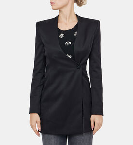 Lucien Curved V-neck Fitted Blazer Lucien Curved V-neck Fitted Blazer
