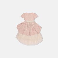 Floral Square-neck Flared Dress