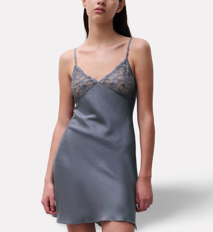 Chantelle Scalloped Edges Lace Nightdress, Model View