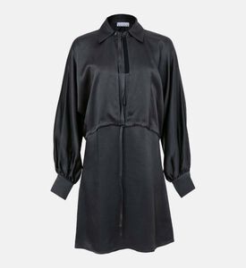 طقم فستان روب ساتان مكون من قطعتين