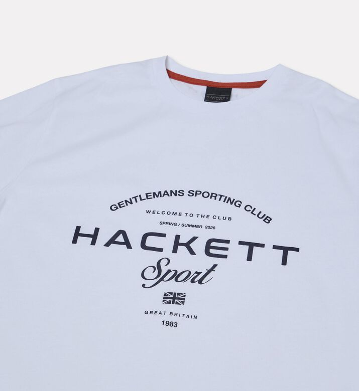 Hackett London Logo-print Crewneck T-shirt, White, 13y, Packshot View