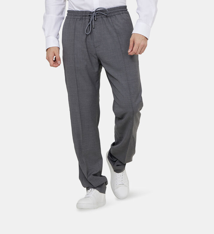 Drawstring Virgin Wool Pants