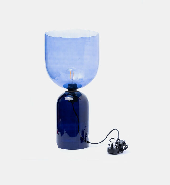 Home Deco and More Bliss 2 Pin Table Lamp, Blue, Packshot View