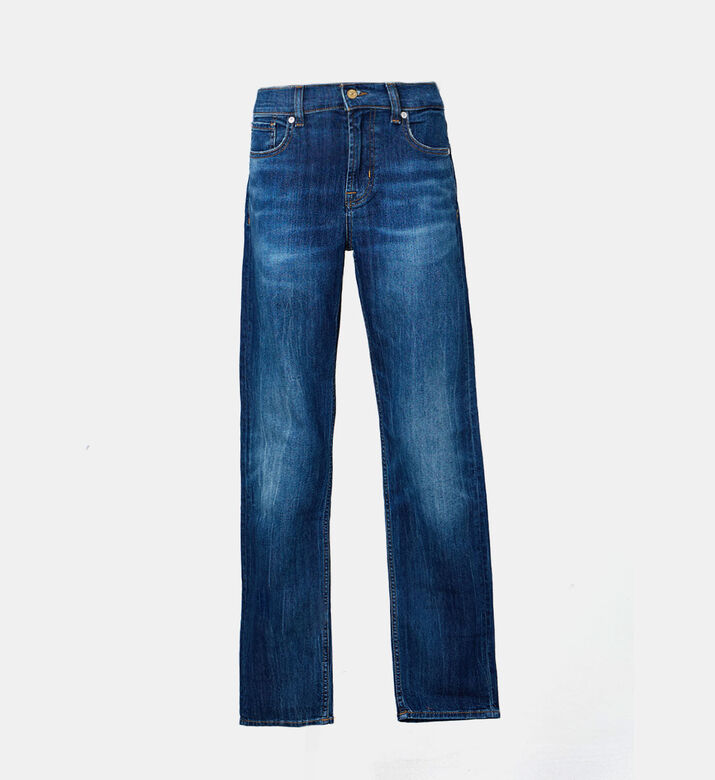 Cotton Mid-rise 5-pockets Denim Pants