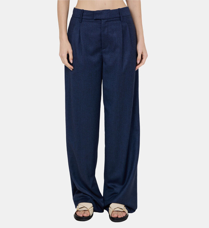 Federica Tosi Twill Double Pinces Trousers, Model View