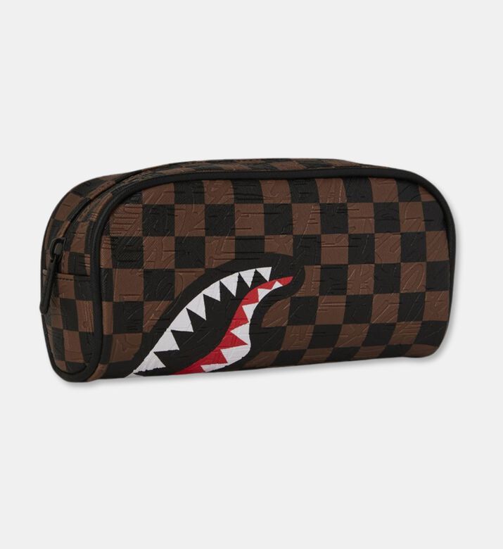 Sprayground Checkered Pattern Pencil Bag, Packshot View