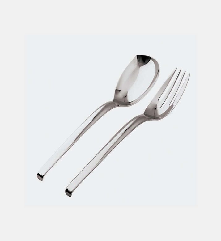 طقم تقديم قطعتين من الفولاذ المقاوم للصدأ