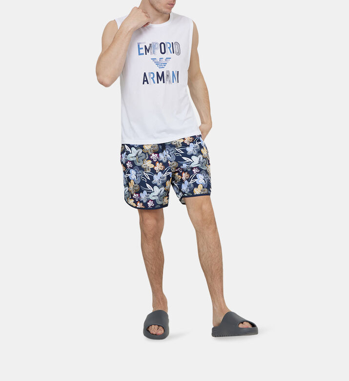 Printed Sleeveless T-shirt Printed Sleeveless T-shirt