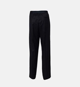 Logo-waistband Straight-leg Pants