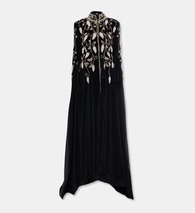 Edmond Moussallem Botanical-embroidery Contrasting Beadwork Abaya, Packshot View