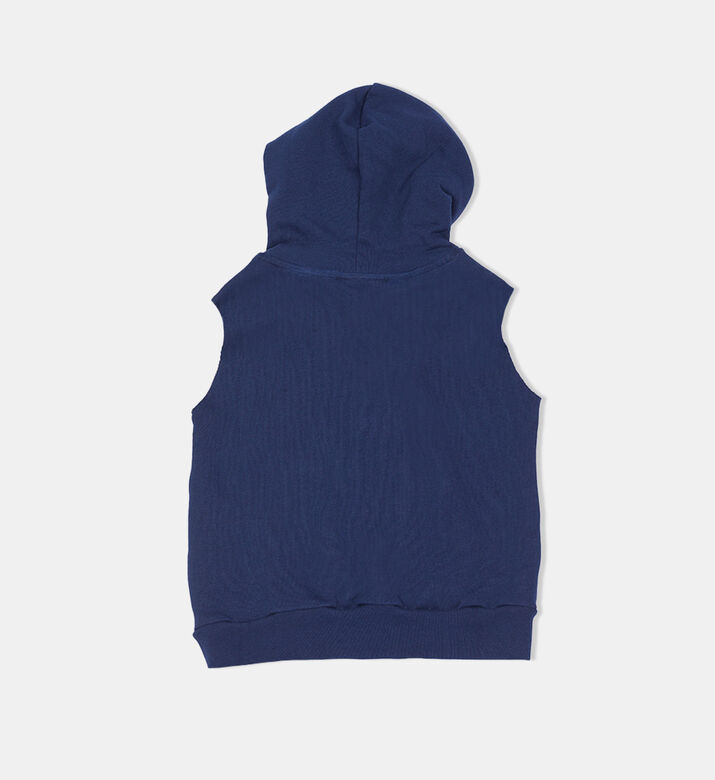 Cotton Sleeveless Sweatshirt Hoodie
