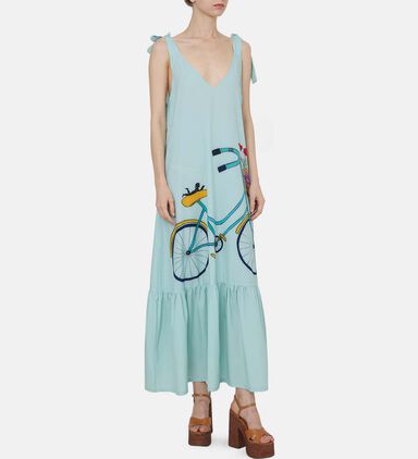 Bicycle Sleeveless Long Dress