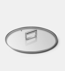 Tempered Glass Stainless Steel Rim Lid