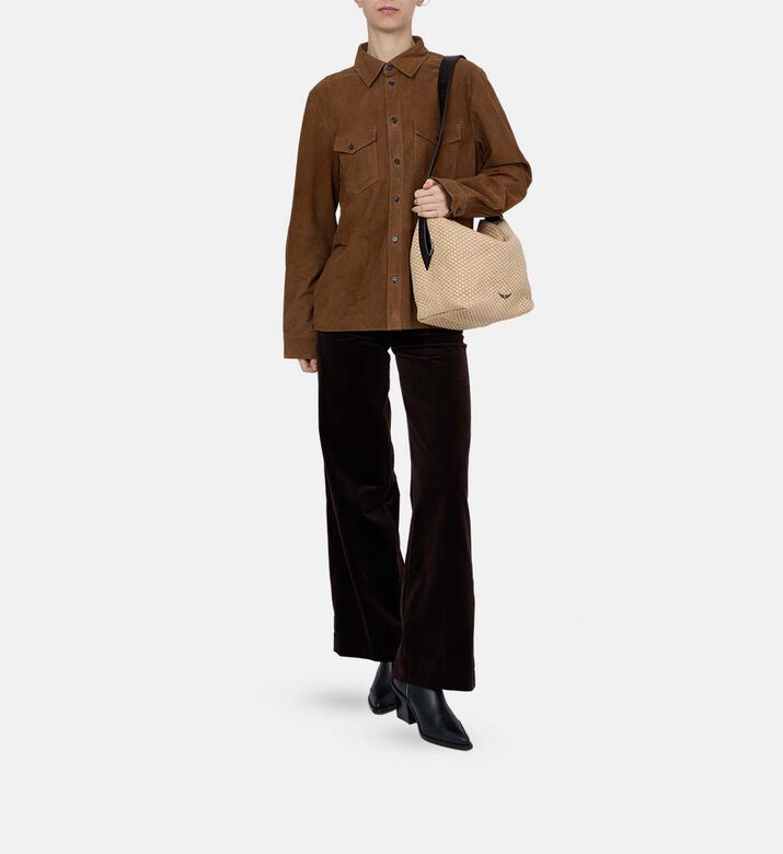 Sergy Suede Long-sleeve Shirt