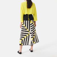 Geometric-print Flared Skirt