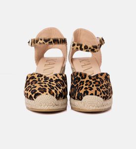 Animal Print Wedge Sandals