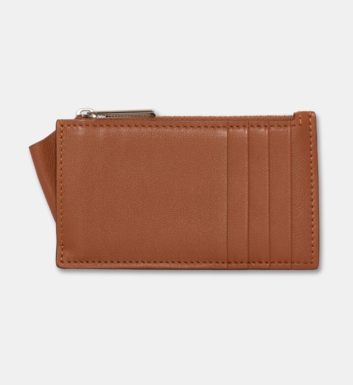 Camille Fournet Alligator Calf Leather Wallet, Brown, Packshot View