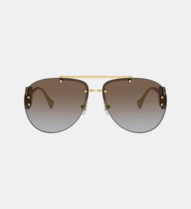 نظارة شمسية معدنية كبيرة الحجم متدرجة 63