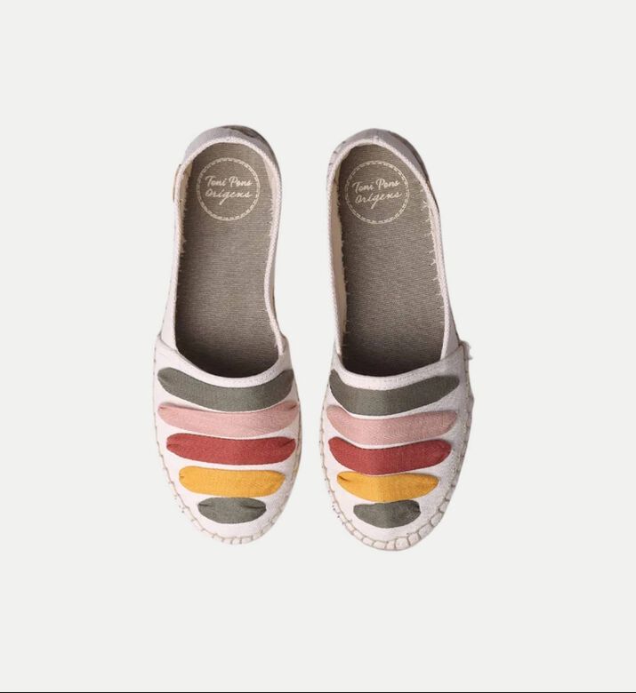 Toni Pons Rose-cm Vegan Cotton Blend Patterned Flat Espadrille, Packshot View