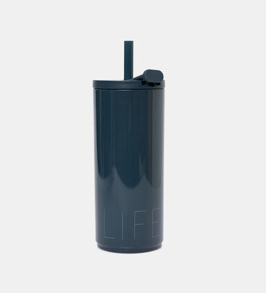 Lettering Straw Travel Cup