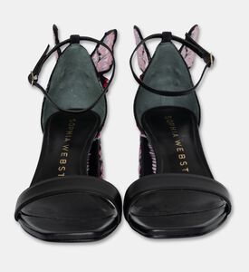 Sophia Webster Chiara-embroidery Mid-block Sandals, Black, Eu-38, Packshot View