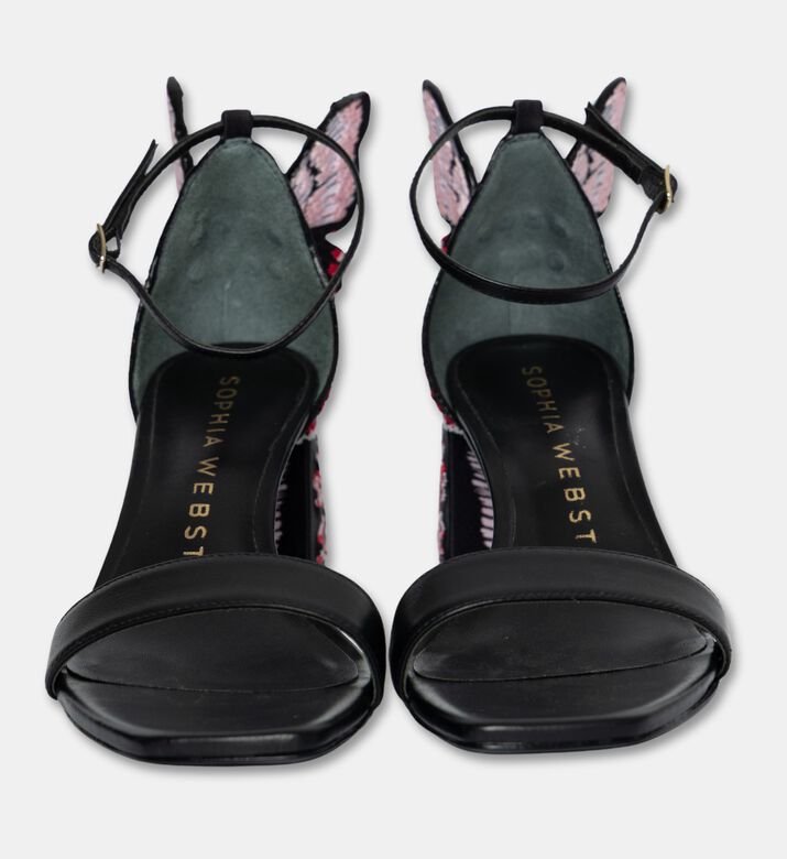 Sophia Webster Chiara-embroidery Mid-block Sandals, Black, Eu-38, Packshot View